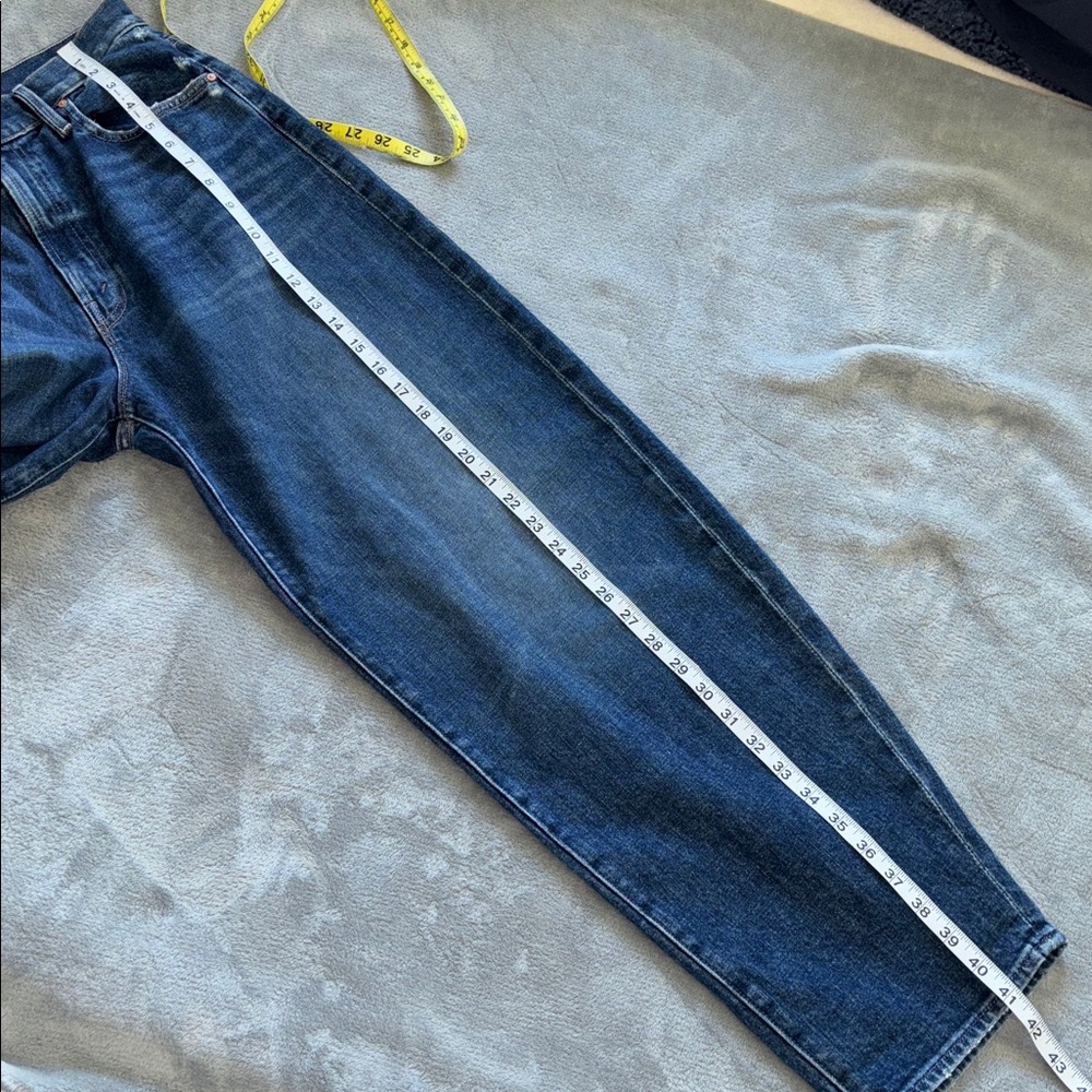 MOTHER Straight-Leg Jeans in Deep Indigo - Picture 16 of 16